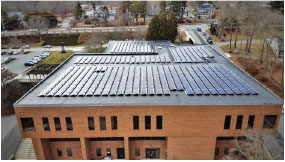 Image of a rooftop PV array